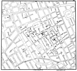 John Snow Mapping of Cholera Source