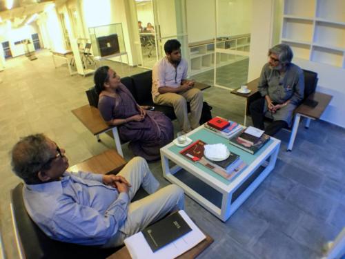 Bashirul Haq with Luva Nahid Choudhury, Arindam Chakrabarti