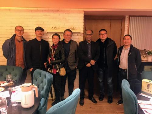 With the design faculty of CAA, including Wang Shu and Lu Wenyu.