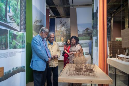 Guests at the inaguration ceremony of "Bengal Stream: The Vibrant Architecture Scene of Bangladesh"